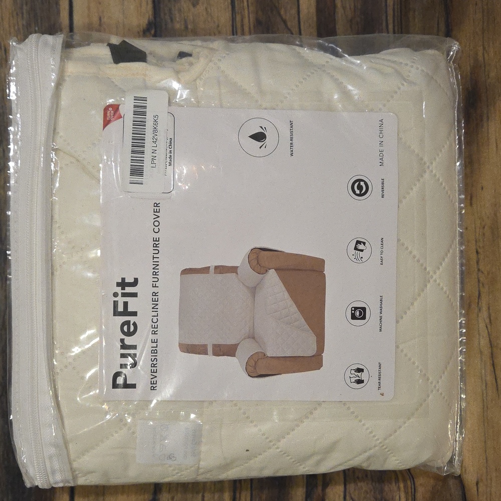 PureFit Reversible Recliner  Cover Water Resistant Slipcover easy to clean